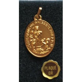 Médaille plaquée or